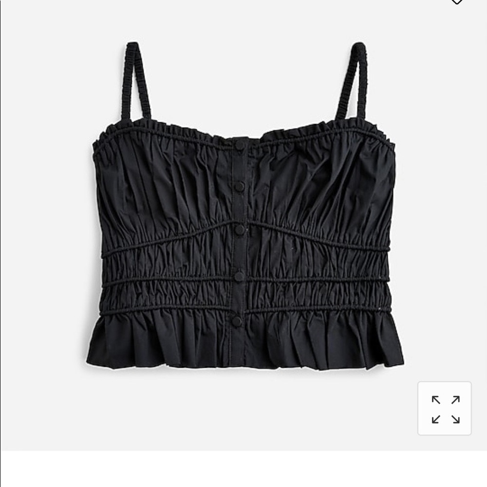 NTW J.Crew cropped tank top, black size M